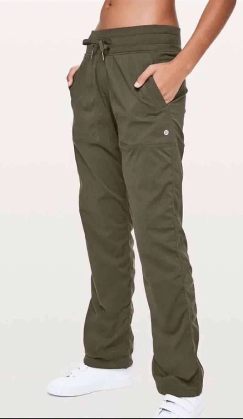 Lululemon Dance Studio Mid-Rise Pant Olive Green 4